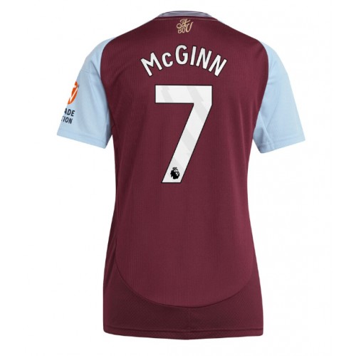 Dámy Fotbalový dres Aston Villa John McGinn #7 2024-25 Domácí Krátký Rukáv